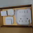 European Travel Plug Adapter Set, 8-in-1 Travel Adapter with 4 Outlets, 4 USB Ports (2 USB C), US to UK/EU Universal Travel Adapter, International Power Adapter with Type G/E/F/C Detachable Plugs