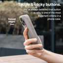 TineeOwl for iPhone 15 Pro Max Magnetic Case - Dune Series, Compatible with MagSafe, TPU, Minimalist, Slim/Thin, Grippy with Microfiber Lining, Rounded Action Button (Sand Stone, iPhone 15 Pro Max)