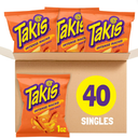 Takis Intense Nacho 40 pc / 1 oz Multipack, Cheese Rolled Tortilla Chips (BBD: 02/05/2026)