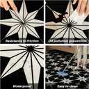 Peel and Stick Floor Tiles: 30pc 11.81 * 11.81in Waterproof Vinyl Flooring Black and White, Easy to Install Self-Adhesive Tile Sticker for Bathroom, Kitchen, and Bedroom