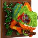 BDYDT Wall Art Chameleon Building Blocks Set; A Wall Decor Set for Adults Who Love Creative Hobbies (2688 Pieces) Toys Gifts for Kid and Adult