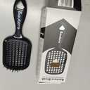 Bautero Brush Detangler Brush for Wet & Dry Hair, Pain-Free Brushing on All Hair Types, Knot Removal, Vented Hair Brush, Juni Midnight