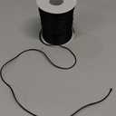 TONIFUL 2mm x 110 Yards Black Nylon Cord Satin String for Bracelet Jewelry Making Rattail Macrame Trim Cord Necklace Bulk Beading Thread Kumihimo Chinese Knot Craft