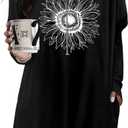 KISSMODA Women's Long Sleeve Tunic Tops Fall for Leggings Casual Long Tunics with Pockets T Shirts Loose S-3XL (XL)