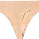 voenxe Seamless Women Underwear Thongs,No Show Ladies Thong,No Line Workout Breathable Comfortable Panties,Soft Undies,5-Pack (Black, S)