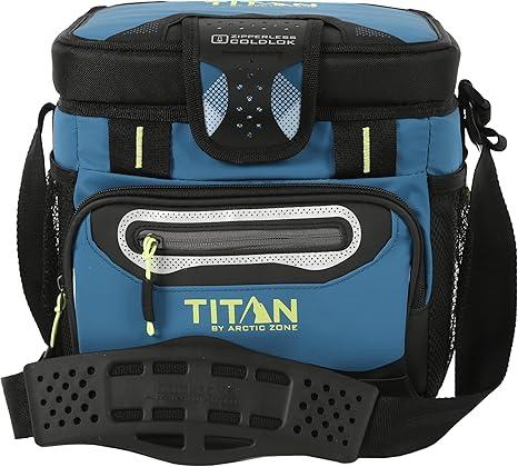 Titan by Arctic Zone 30 Can Zipperless Soft Cooler with HardBody Liner (Seagrass)