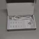 Portable USB C Charging Station,USB-C 4-Ports, USB Charging hub 10-Ports/USB c Charger Block for Multiple Devices Phones Tablet Smartwatch Headphones Speakers (USB-4C+6A), Ivory USB-C