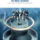 1MORE Triple Driver in-Ear Earphones Hi-Res Headphones with High Resolution, Bass Driven Sound, MEMS Mic, in-Line Remote, High Fidelity for Smartphones/PC/Tablet - Silver