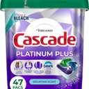 Cascade Platinum Plus Dishwasher Pods, Dishwasher Detergent, Dish Detergent Soap, Mountain, 47 Count