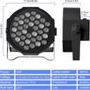 U`King Stage Lights 10 Packs 36LED RGB LED Par Lights, 7 Channel DJ Party Lights with Remote Control & DMX Controller Sound Activated Uplights for Events Birthday Bar Dance Decoration