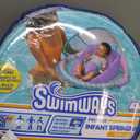 Swimways Infant Spring Float, Baby Pool Float with Canopy & UPF Protection, Swimming Pool Accessories for Kids 3-9 Months, Mermaid