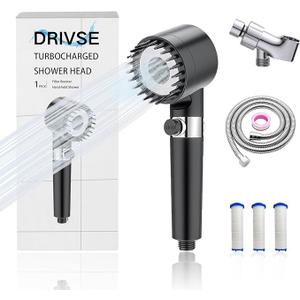 Drivse Showerhead, Drivse Filtered Shower Head With Handheld, High Pressure Handheld Hydrojet Nozzle Kit with Water Filter, Fits for Men, Women, Children and Pets. (Showerhead)