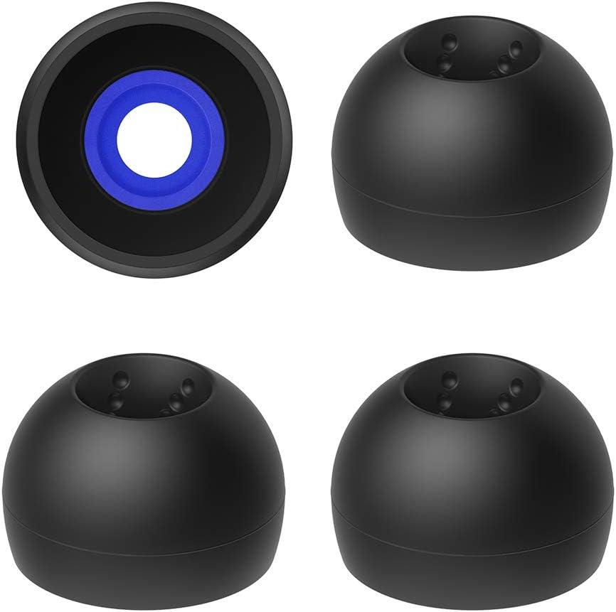 JVC EPFX10 Spiral Dot Earpieces  Set of (4) Ear Tips, Sizes Small Through Large, Fits Many JVC Models (Medium), Black