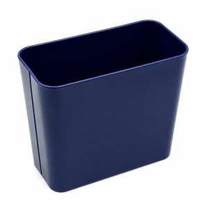 Rectangle Open Waste Can - Blue, size : 10 x 7 inch