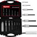 18001 Tap Extractor Set, Broken Tap Extractor Set for Removing Broken Taps, Tap Extractor Tool 3/16–1/2 in, Professional Tap Extractor Set with 24 Spare Fingers, Foam Storage Case