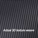 LZLRUN 3D Black Carbon Fiber Vinyl Wrap Roll with Air Release - Outdoor Rated for Automotive Use - 4ft x 10ft