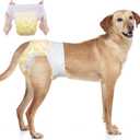 Dono Dog Diapers Female for Large Dogs with Stretchy Waist, Disposable Pull Up Full Wrap Puppy in Heat Period Diapers, 360 Leak-Proof Super Absorbent Doggie for Small Medium Elderly Dogs (L-10 Count)