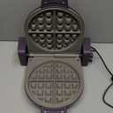 bella Flip-n-Store Waffle Maker, EverGood Ceramic Nonstick Coating, Fits-anywhere Kitchenware, Power Indicator Light & Touch Handle, 7 Wide & 1" Deep Plates, 1000 Watt, Plum
