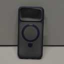 TORRAS Magnetic Ostand for iPhone 17 Pro Max Case, [Military Grade Protection] [Fit for MagSafe] [Built in Kickstand] [Camera Control Button] Translucent Slim Back Soft Edge, Deep Blue