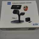 EXW for Magsafe Charger Stand,Charging Station for Multiple Devices,Wireless Charger for iPhone 17 Air 16 15 14 13 12 Series,Apple Watch Series 1-10/Ultra,AirPods Pro with LED and Adapter (White)