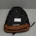 SwissGear 5505 Cecil 16 Laptop Backpack Black Canvas/Brown  Daily Laptop Bag with Gear Attachment Options  Multiple Organizer Pockets & Padded Shoulder Straps (18-Inch)