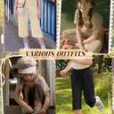 Oakgarden 4 Pack Girls' Capri Pants, 4-Color, 11-12 Years