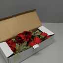 28.3" Red Artificial Flowers Poppy Flowers 3Pcs Silk Fake Poppy Flowers Real Touch Faux Poppies Spring Flower Long Stem Arrangement with 4 Heads for Party Centerpiece Bouquet Table Home Decoration