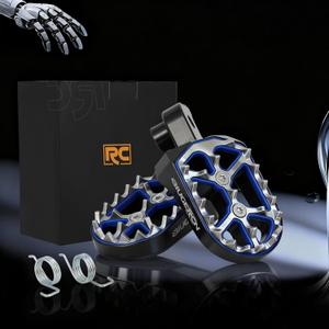 Dirt Bike Foot Pegs,Stainless Steel & Aluminium Footpegs Foot Rest Pedals for XR80R 70R 100R CRF50F 70F 80F 100F WR200 250 BW80 DT50 PW50 PW80 XT250 350 RT100 YZ80 YZ250 TTR50E 90 110 TW200 TT225 (Black)