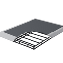 Metal Bed Base with Fabric Cover, Full Size