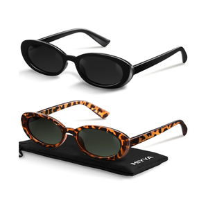 miyya Trendy Polarized Sunglasses Women, Oval Sunglasses for Woman Men, Retro Sun Glasses for Women 2025, UV Protection