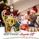 3 x Friendship Elephant Gifts for Women 2025 - Sisterhood Bestie Ornament, Elegant Birthday Gifts for Sisters Siblings, Unique Ornaments for Tree Decor, Thoughtful for Friends