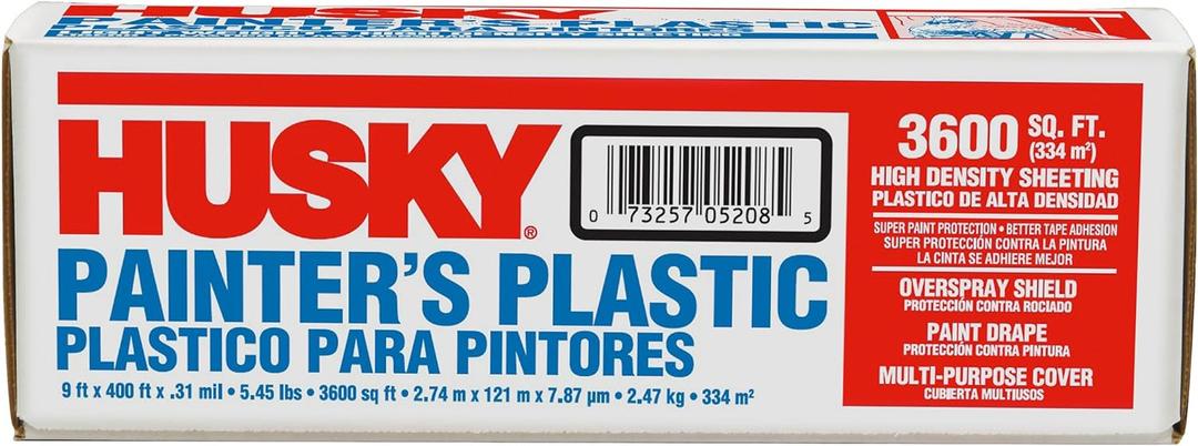 POLY AMERICA 03509H 9-Feet X 400-Feet .31 Mil High Density Painters Poly Film