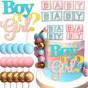 Pink Blue Gender Reveal Cake Toppers Boy or Girl Cake Decoration Bow Cake Decoration Baby Shower Cake Decoration Girls Night Out Cake