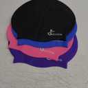 4 Pack Silicone Extra Large Swim Caps for Braids and Dreadlocks Black Women Men Long Hair Swimming Waterproof Pool