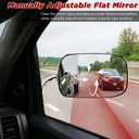 PZ Door Mirrors Compatible with 1988-1999 Chevy GMC C1500 C2500 C3500 K1500 K2500 K3500, Manual Adjustable Driver and Passenger Side View Mirrors with Manual Folding Pair Set Chrome