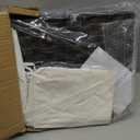 GREENSTELL Storage Basket with Lid, 17.2 Gallon(65L) Small Wicker Blanket Storage Basket with Handles, Foldable, 2 Removable Liner Bags, Metal Frame, for Bedroom, Laundry Room, Brown, 22.2"*13.4"*13.4"