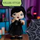 WEDNESDAY Dancing Plush Doll with Music and Movement, 12.5-inch Dancing Plushie, Interactive Toy, Kids Toys for Ages 3 Up by Just Play