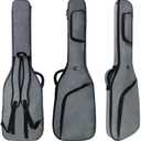 Bass Guitar Bag Gig Bag, Electric Bass Guitar Case Bass Backpack 12mm Padding Lightweight with Pockets Adjustable Straps