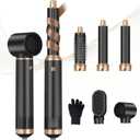 5 in 1 Blow Dryer Brush, Negative Ion Hair Dryer Brush Set Upgrade Hot Air Brush Air Styler Curling Wrap Air Curler, Curling Iron Hair Styling Tools As A Gift for Straight/Curl/Drying/Smoothing