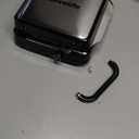 Waffle Maker, 1200W Belgian Waffle Maker, Dual Rectangular Thick Waffle Iron, 7-Level Browning LED Panel, Nonstick Plates, Anti-spill Design, Audible Ready Beep, Easy Cleanup, Stainless Steel (Black)