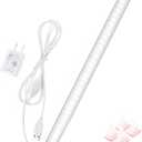 Under Cabinet Light, 12 Inch Plug in LED Closet Light with Memory Function, Cold White 6000K, Super Slim Dimmable Workbench,Under Counter Lights for Kitchen