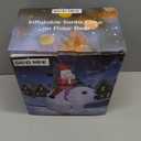 SAND MINE 6 Foot Tall Christmas Inflatable Santa Claus on Polar Bear, LED Lights Outdoor Indoor Holiday Decorations, Christmas Blow up Lawn Inflatables for Christmas Home Yard Decoration