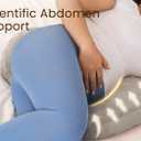 Pregnancy Pillow for Sleeping Memory Foam Pillow for Side Sleeper, Maternity Pillow Support for Back, Belly, HIPS for Pregnant Women, Portable and Adjustable Travel Wedge Velvet Grey