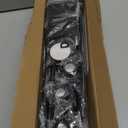 ENJOYBASICS 2 Pack Adjustable Spring Tension Curtain Rods 32 to 66 Inches, Stainless Steel Matte Black Shower Rod No Drilling for Window, Bathroom, Closet, Room Divider, 7/8" Diameter