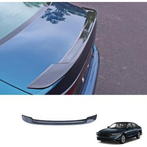 Car Accessories Rear Trunk Lip Wing Spoiler Cover Trim Compatible with Honda Accord 2023 2024 2025 2026 (Carbon Fiber) 1PC ABS