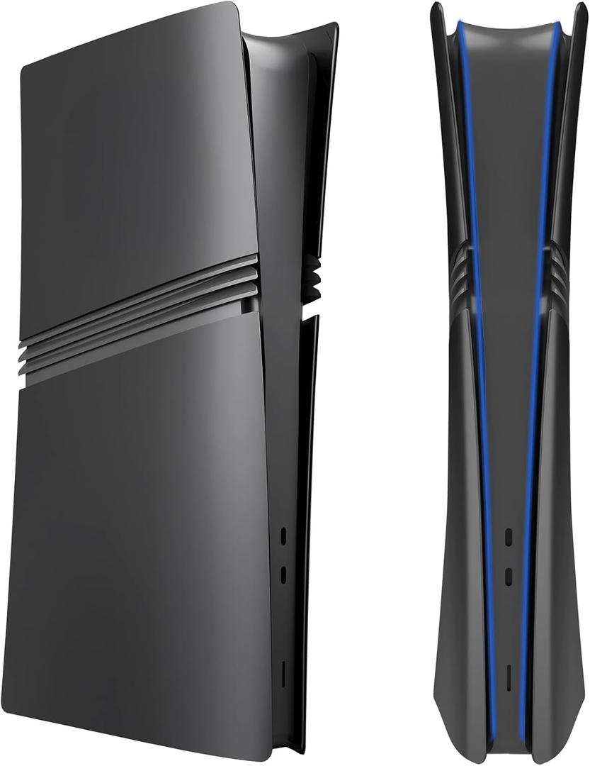 Cover Plates for PS5 Pro Digital Edition, Matte FacePlates Accessories Compatible with PlayStation 5 Pro Console ABS Replacement Side Shell Case (Black) Cover Plates for PS5 Pro Digital Edition, Matte FacePlates Accessories Compatible with PlayStation 5 Pro Console ABS Replacement Side Shell Case (Black)