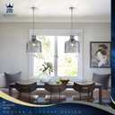 12" Smoked Gray Farmhouse Pendant Light, Hammered Glass, E26 Light, Large
