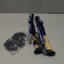 Trekology Trek-Z Collapsible Hiking & Trekking Poles - Balance Support for Seniors, Women, and Men, 2pc Per Set (100 -120cm for Height: 411" to 5'10", Alpine Glacial Blue)