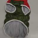 FUAMEY Dog Coat for Small Dogs,Waterproof Dog Winter Jacket with Harness Built in Puppy Cold Weather Coats Reflective Pet Vest with Zipper Warm Fleece Dogs Snowsuit Windproof S