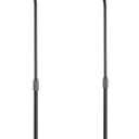 Black Universal Surround Sound Speaker Floor Stands Adjustable fit Sony, Samsung, LG, Panasonic Systems up to 9.9lbs - 2 Pack